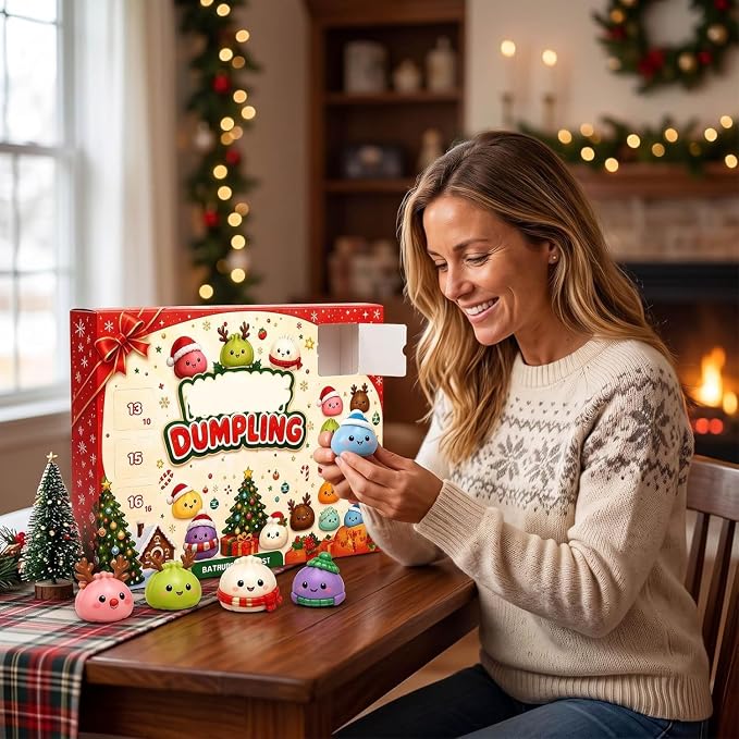Christmas Squishies Advent Calendar 2026 Xmas Countdown Calendar