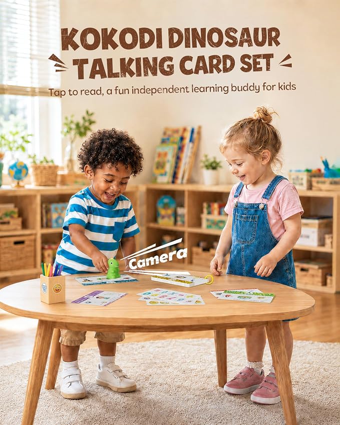 KOKODI Dinosaur Talking Pen with Phonics Cards